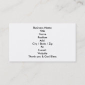 Grüße Visitenkarte (Rückseite)