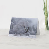 Grüße vom Ahwahnee Hotel Feiertagskarte (Rückseite)