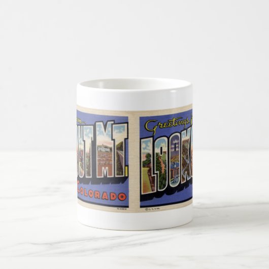 Grüße vom Ausblick-Berg, Co-Postkarten-Tasse Kaffeetasse (Mittel)