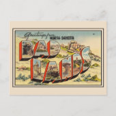 Grüße vom Badlands Nationalpark North Dakota Postkarte (Vorderseite)