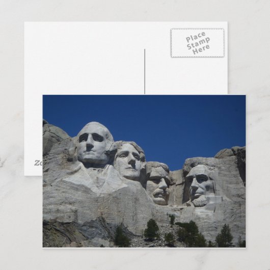 Grüße vom Berg Rushmore Postkarte (Vorne/Hinten)