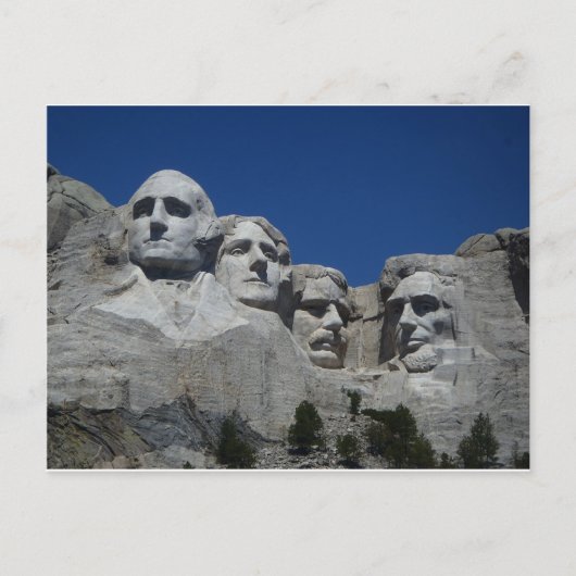 Grüße vom Berg Rushmore Postkarte (Vorderseite)