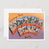 Grüße vom Carolina Beach, North Carolina Postkarte (Vorne/Hinten)