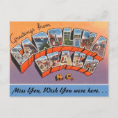 Grüße vom Carolina Beach Postkarte (Vorderseite)