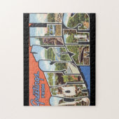 Grüße vom Catskill Mts. _Vintage Reise-Plakat Puzzle (Vertikal)