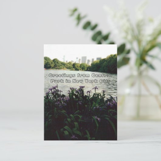 Grüße vom Central Park in New York City Postkarte (Stehend Vorderseite)