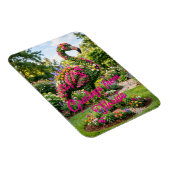 Grüße vom Florida Tropical Flamingo Topiary Magnet (Rechte Seite)
