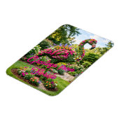 Grüße vom Florida Tropical Flamingo Topiary Magnet (Linke Seite)