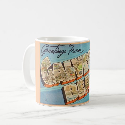 Grüße vom Galveston Beach Kaffeetasse (Vorderseite Links)