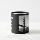 Grüße vom Golden Gate Tasse (Zentrum)