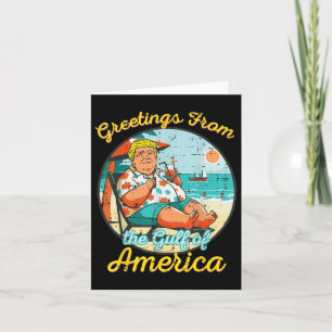 Grüße vom Golf von Amerika Strand Funny Karte