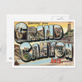 Grüße vom Grand Canyon Arizona Postkarte (Vorne/Hinten)
