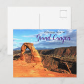 Grüße vom Grand Canyon Postcard Arch Postkarte (Vorne/Hinten)