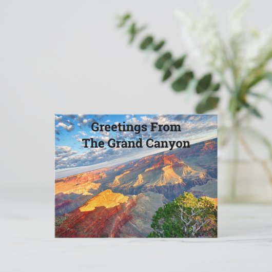 Grüße vom Grand Canyon Postkarte (Stehend Vorderseite)