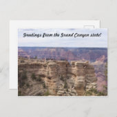 Grüße vom Grand Canyon Staat Postkarte (Vorne/Hinten)