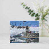 Grüße vom High Camp! Postkarte (Stehend Vorderseite)
