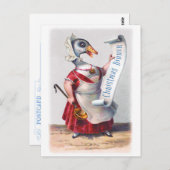 Grüße vom Holiday Goose Postkarte (Vorne/Hinten)