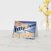 Grüße vom Internet Karte (Gelbe Blume)