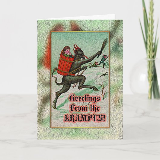 Grüße vom Krampus! Karte (Vorderseite)