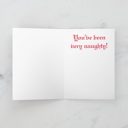 Grüße vom Krampus! Karte (Innenseite)