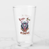 Grüße Vom Krampus Weihnachten Devil Krampusnacht Glas (Rückseite)