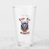 Grüße Vom Krampus Weihnachten Devil Krampusnacht Glas (Vorderseite)
