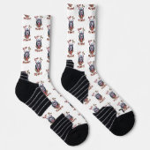 Grüße Vom Krampus Weihnachten Devil Krampusnacht Socken (Rechts)
