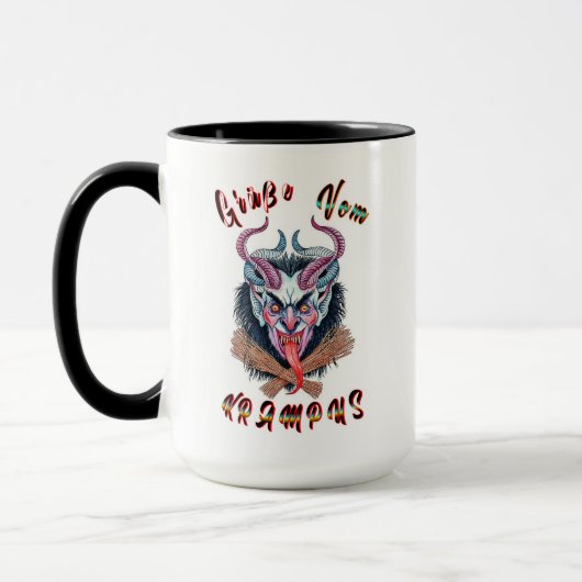 Grüße Vom Krampus Weihnachten Devil Krampusnacht Tasse (Links)