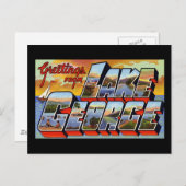 Grüße vom Lake George New York Postkarte (Vorne/Hinten)