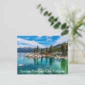 Grüße vom Lake Tahoe, Kalifornien Postkarte (Stehend Vorderseite)