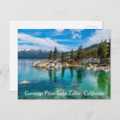 Grüße vom Lake Tahoe, Kalifornien Postkarte (Vorne/Hinten)