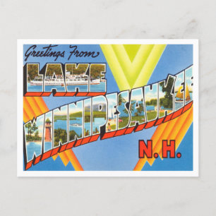 Grüße vom Lake Winnipesaukee, New Hampshire Postkarte