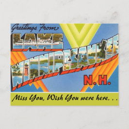 Grüße vom Lake Winnipesaukee Postkarte