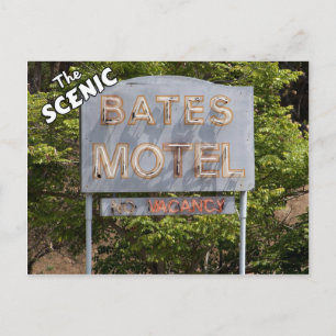 Grüße vom malerischen Bates Motel Postkarte