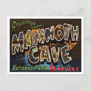 Grüße vom Mammoth Cave National Park Kentucky Postkarte