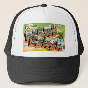 Grüße vom Miami Beach, Florida! Truckerkappe