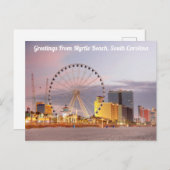 Grüße vom Myrtle Beach, South Carolina Postkarte (Vorne/Hinten)
