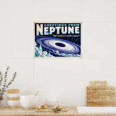 Grüße vom Neptune Retro Sci-Fi Poster (Küche)