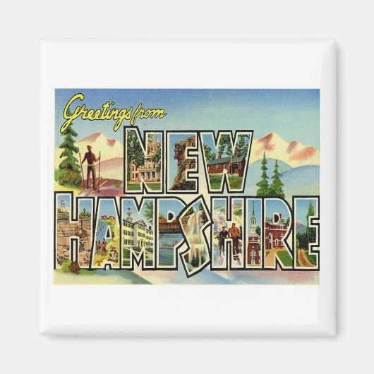 Grüße vom New Hampshire Magnet (Vorne)