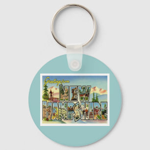 Grüße vom New Hampshire Schlüsselanhänger