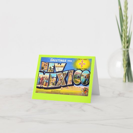 Grüße vom New Mexiko Karte (Vorderseite)