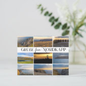 Grüße vom Nordkapp Postkarte (Stehend Vorderseite)