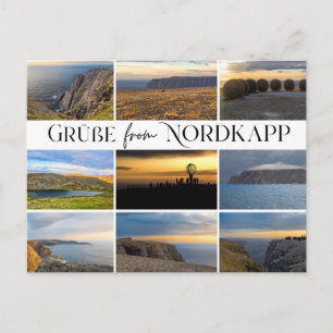Grüße vom Nordkapp Postkarte