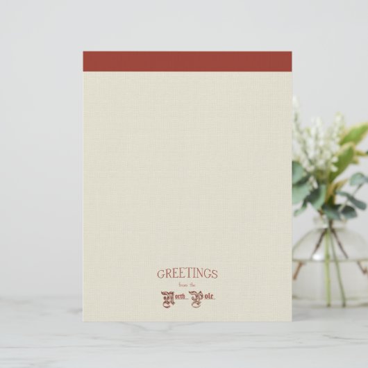 Grüße vom Nordpol Briefbogen (Stehend Vorderseite)