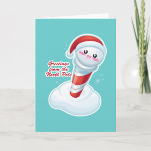 Grüße vom Nordpol Feiertagskarte