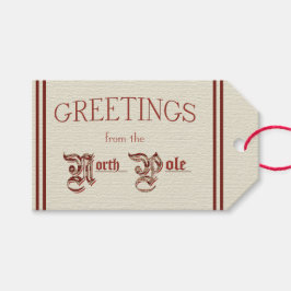 Grüße vom Nordpol Geschenkanhänger