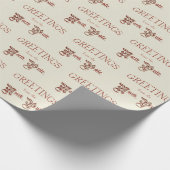 Grüße vom Nordpol Geschenkpapier (Ecke)