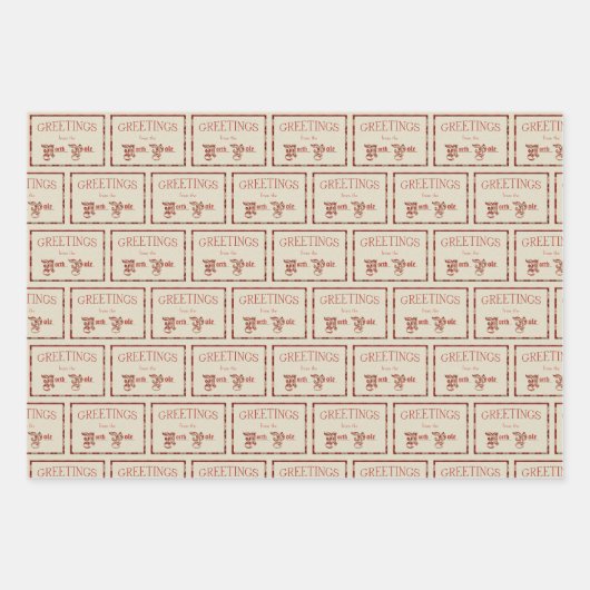 Grüße vom Nordpol Geschenkpapier Set (Vorderseite 3)