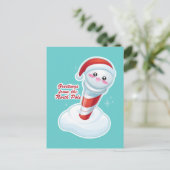 Grüße vom Nordpol Postkarte (Stehend Vorderseite)