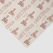 Grüße vom Nordpol Seidenpapier (Detail)